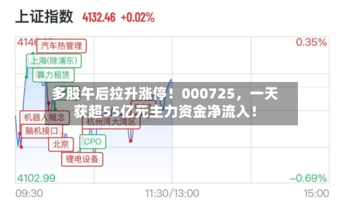 多股午后拉升涨停！000725，一天获超55亿元主力资金净流入！-第2张图片