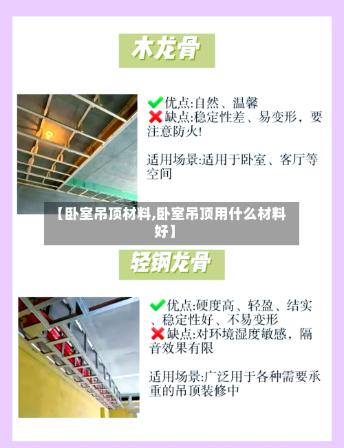 【卧室吊顶材料,卧室吊顶用什么材料好】